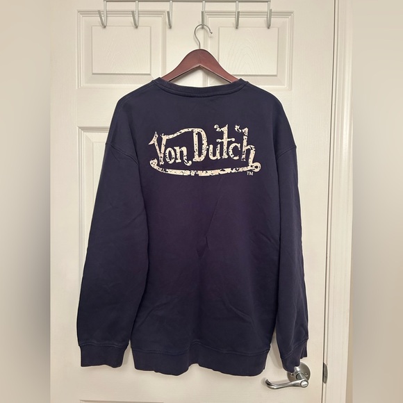 NWT Von Dutch Crewneck Long Sleeve Pullover Sweatshirt - Picture 1 of 10